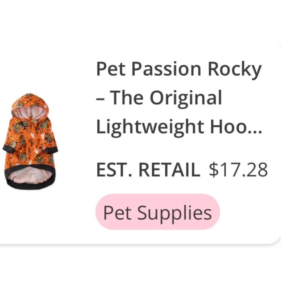 Pet Passion Rocky Halloween Haunted House Organic Cotton Hoodie Orange XXS